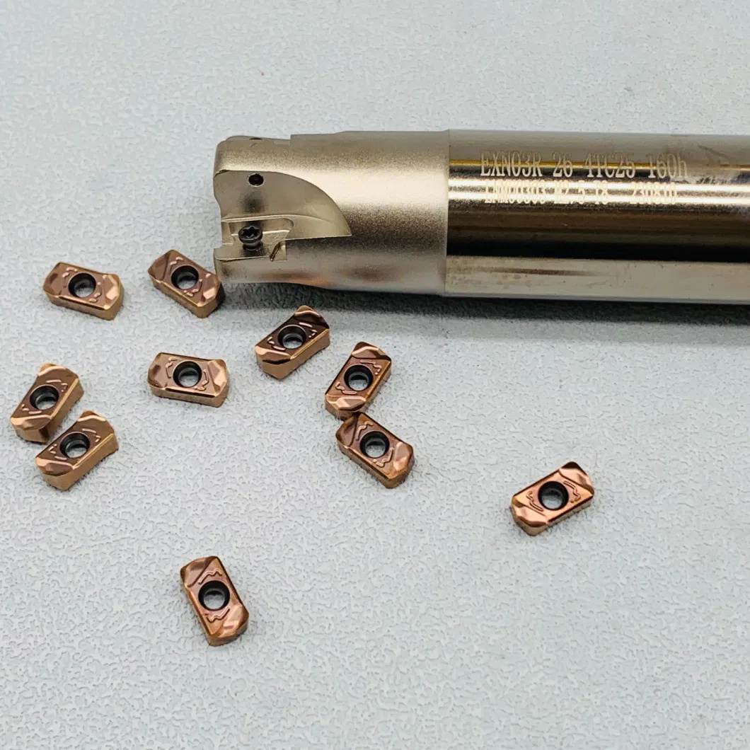 EXN03R - LOGU0303/LNMU0303 LOGU LNMU CNC Indexable Milling Cutter Tools High Fast Feed Carbide Inserts