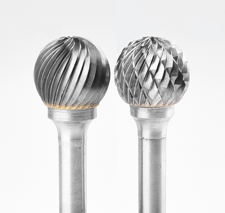 Type D Ball Shape Single/Double Cut 3-8mm Tungsten Carbide Rotary Burrs with Factory price