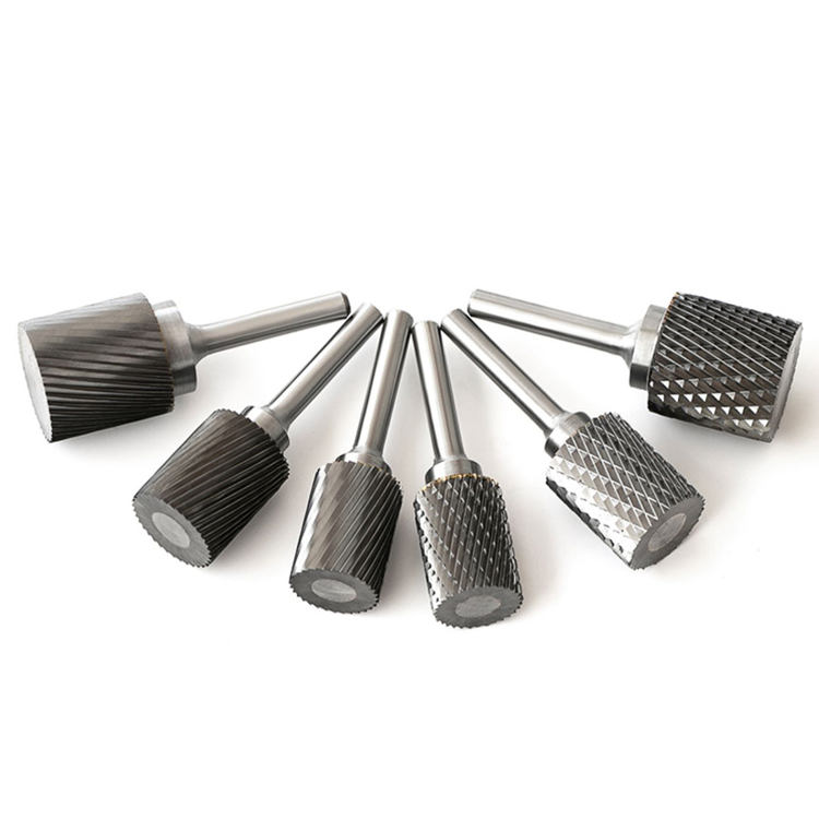 Type A Cylindrical Single/Double Cut 3-8mm Tungsten Carbide Rotary Burrs with Fine Teeth Factory price