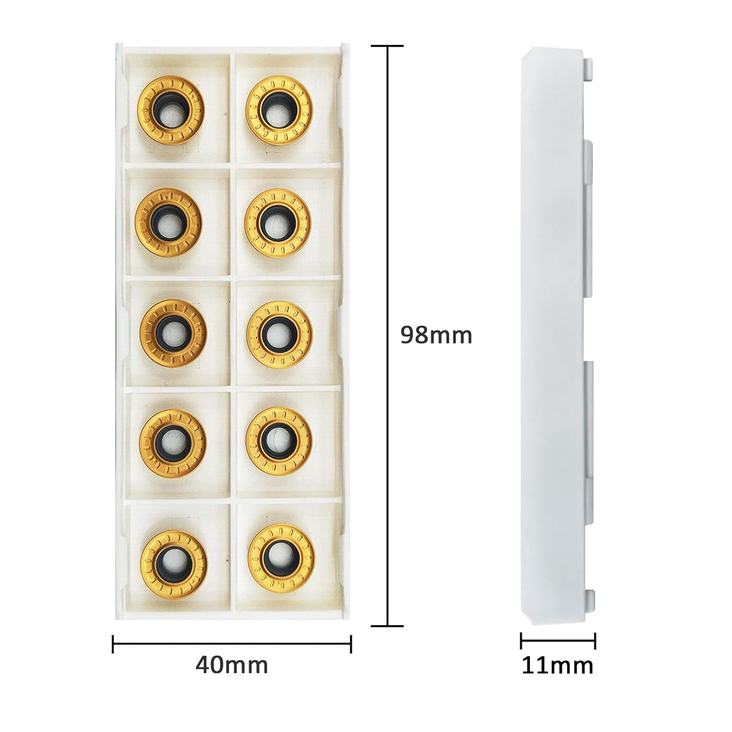 10pcs CVD Coating RPMT1204 RPMT 1204 MOE R6 CNC Milling Machine Indexable Insert Blade Cutter for Semi-Finishing