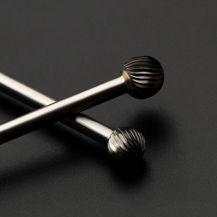 Type D Ball Shape Single/Double Cut 3-8mm Tungsten Carbide Rotary Burrs with Factory price