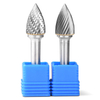 Type G Pointed Tree Shape Single/Double Cut diameter 3-25mm Tungsten Carbide Rotary Burr with Factory price