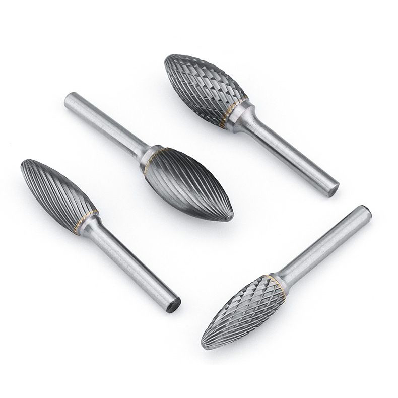 Type H Flame Shape Single/Double Cut diameter 3-25mm Tungsten Carbide Rotary Burr with Factory price