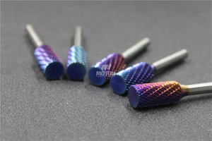 A/C/D/E/F/G/H/L/M/N 6/8/10/12mm 1/8 1/4 5/16 3/8 7/16 Tungsten Carbide Rotary Burr Bur File with Coating