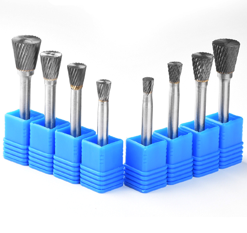 Type N Inverted Cone Shape Single/Double Cut diameter 3-25mm Tungsten Carbide Rotary Burr with Factory price