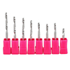 Colorful carbide one flute spiral router bit cnc single flute end mill for aluminum acrylic wood cutter 3mm 4mm 6mm 10mm