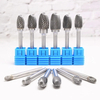 Type E Oval Shape Single/Double Cut diameter 3-25mm Tungsten Carbide Rotary Burr with Factory price
