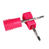 Colorful carbide one flute spiral router bit cnc single flute end mill for aluminum acrylic wood cutter 3mm 4mm 6mm 10mm