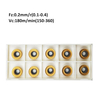 10pcs CVD Coating RPMT1204 RPMT 1204 MOE R6 CNC Milling Machine Indexable Insert Blade Cutter for Semi-Finishing