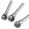 Type D Ball Shape Single/Double Cut 3-8mm Tungsten Carbide Rotary Burrs with Factory price