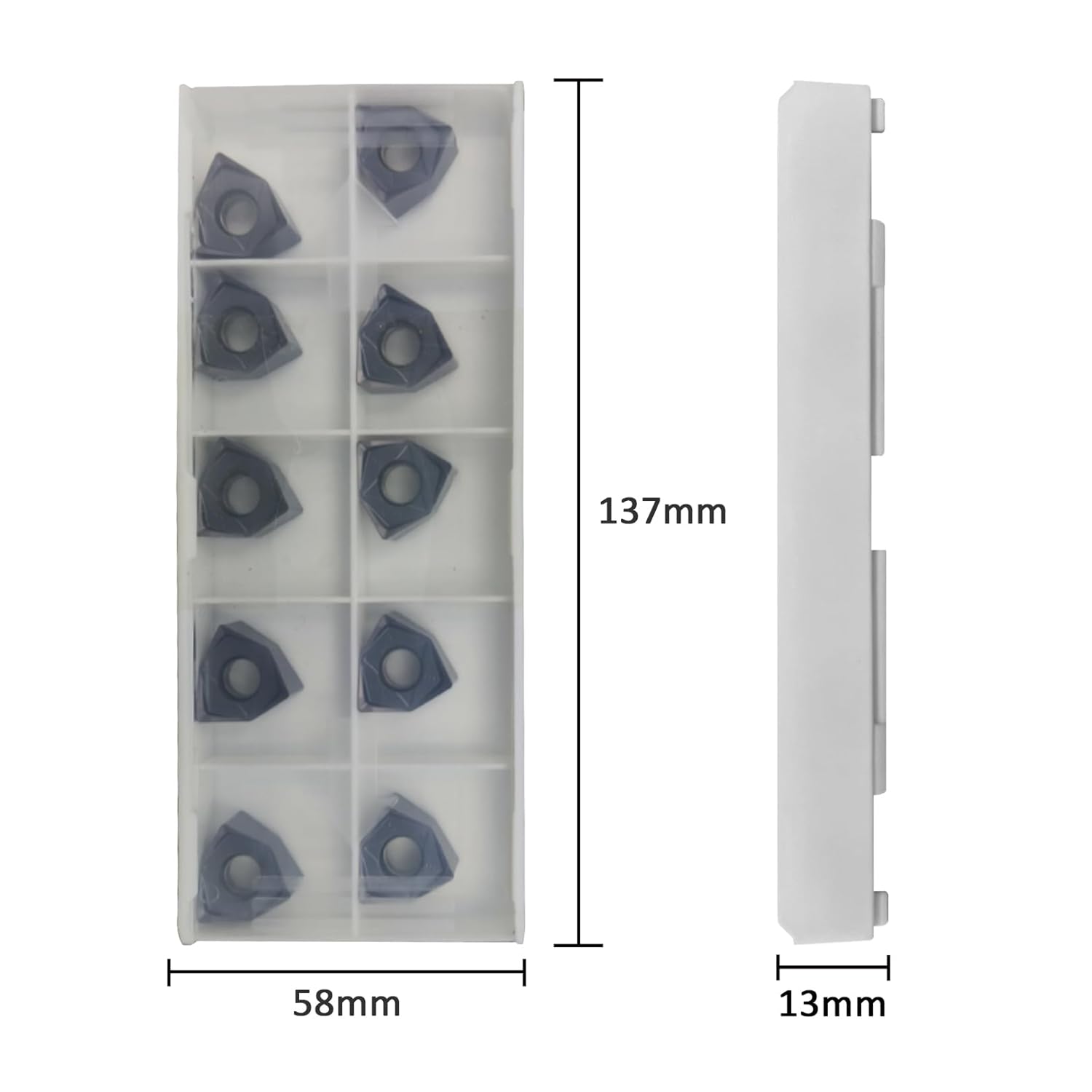 10pcs Milling Inserts WNMU080608 WNMU 080608 0806 Face Milling Cutter Inserts Tungsten Carbide Cutter Milling Tool for Metal
