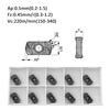 LNMU0303ZER Carbide Milling Inserts with Coated LNMU 0303 ZER LNMU0303 Turning Insert CNC Milling Inserts for Milling Tool