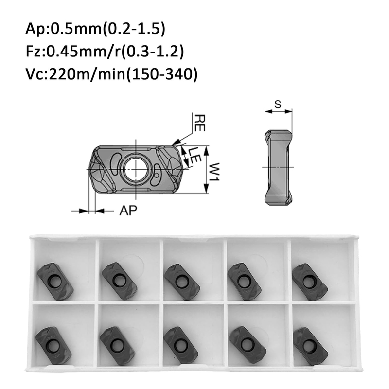 LNMU0303ZER Carbide Milling Inserts with Coated LNMU 0303 ZER LNMU0303 Turning Insert CNC Milling Inserts for Milling Tool