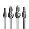 L Type Cone Shape Single/Double Cut diameter 3-25mm Tungsten Carbide Rotary Burr with Factory price