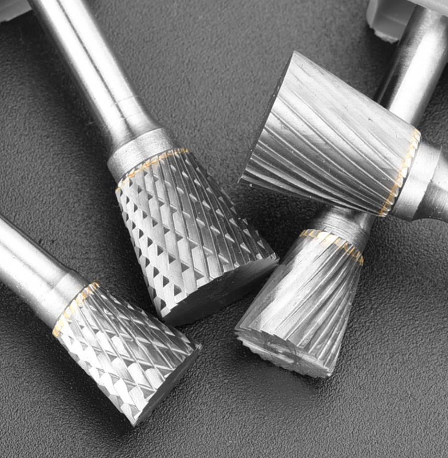 Type N Inverted Cone Shape Single/Double Cut diameter 3-25mm Tungsten Carbide Rotary Burr with Factory price