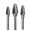 Type F Ballnose Tree Shape Single/Double Cut 3-8mm Tungsten Carbide Rotary Burr with Factory price