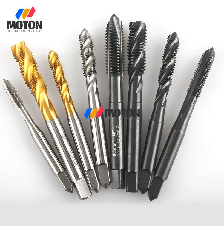 HSS HSSE HSS-PM 6542 M35 M42 TiN TiCN coated Machine Tap M3 M4 M5 Spiral Flute Point Thread Taps