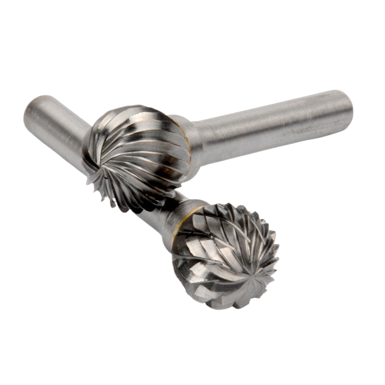 Type D Ball Shape Single/Double Cut 3-8mm Tungsten Carbide Rotary Burrs with Factory price