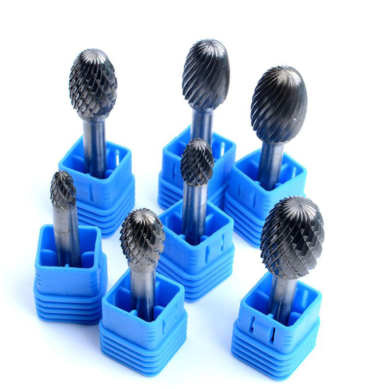 Type E Oval Shape Single/Double Cut diameter 3-25mm Tungsten Carbide Rotary Burr with Factory price