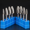 Type F Ballnose Tree Shape Single/Double Cut 3-8mm Tungsten Carbide Rotary Burr with Factory price