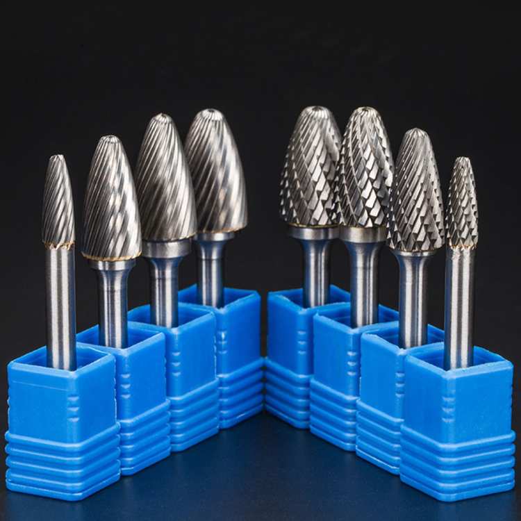 Type F Ballnose Tree Shape Single/Double Cut 3-8mm Tungsten Carbide Rotary Burr with Factory price