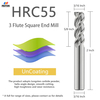 Aluminum Machining HRC 55 degree Milling Cutter Carbide End Mills