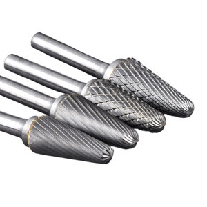 L Type Cone Shape Single/Double Cut diameter 3-25mm Tungsten Carbide Rotary Burr with Factory price