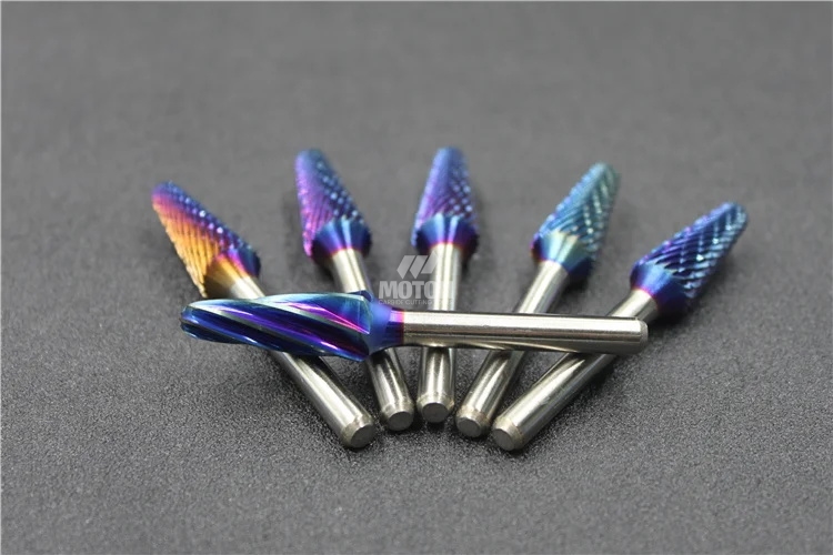 A/C/D/E/F/G/H/L/M/N 6/8/10/12mm 1/8 1/4 5/16 3/8 7/16 Tungsten Carbide Rotary Burr Bur File with Coating