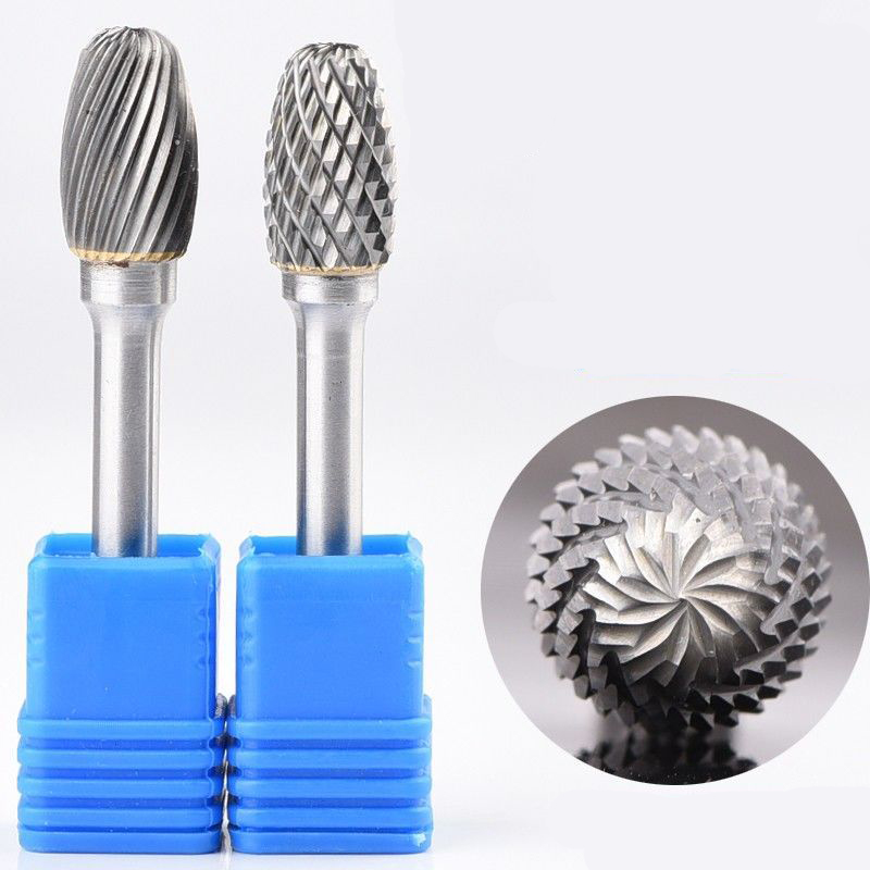 Type E Oval Shape Single/Double Cut diameter 3-25mm Tungsten Carbide Rotary Burr with Factory price