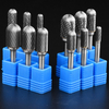 Wholesale Type C Ballnose Cylindrical Single/Double Cut 3-8mm Tungsten Carbide Rotary Burrs