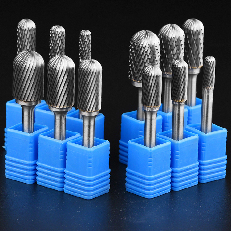 Wholesale Type C Ballnose Cylindrical Single/Double Cut 3-8mm Tungsten Carbide Rotary Burrs