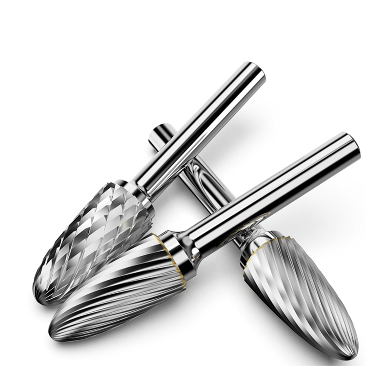 Type F Ballnose Tree Shape Single/Double Cut 3-8mm Tungsten Carbide Rotary Burr with Factory price