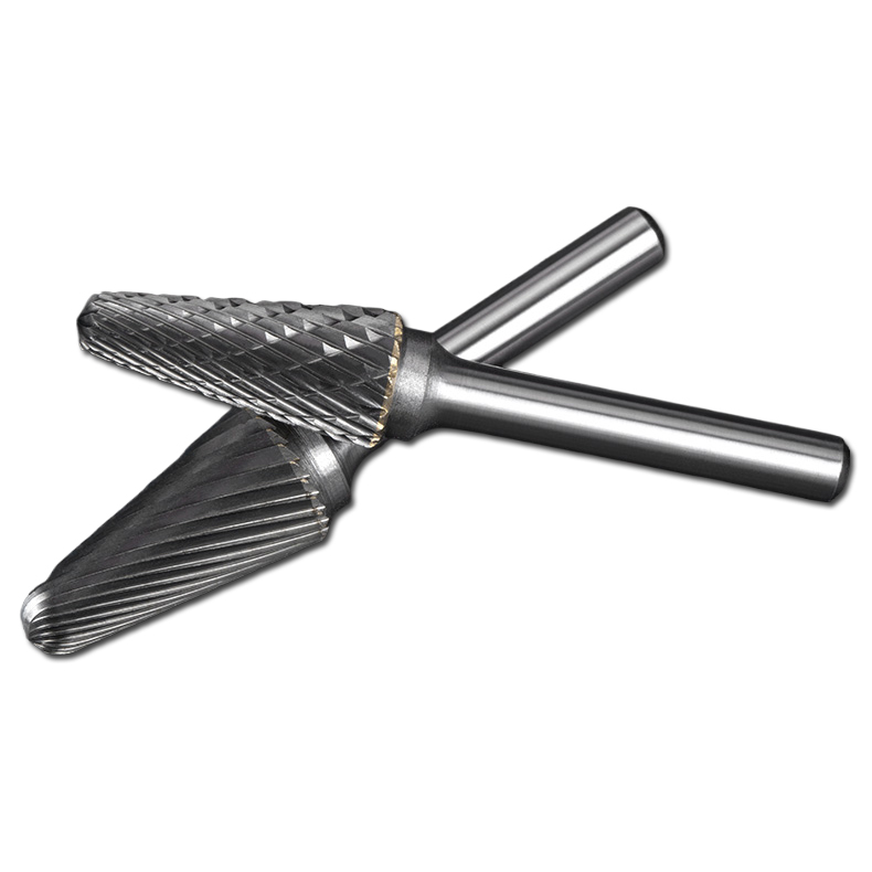L Type Cone Shape Single/Double Cut diameter 3-25mm Tungsten Carbide Rotary Burr with Factory price