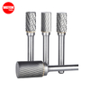 Type A Cylindrical Single/Double Cut 3-8mm Tungsten Carbide Rotary Burrs with Fine Teeth Factory price