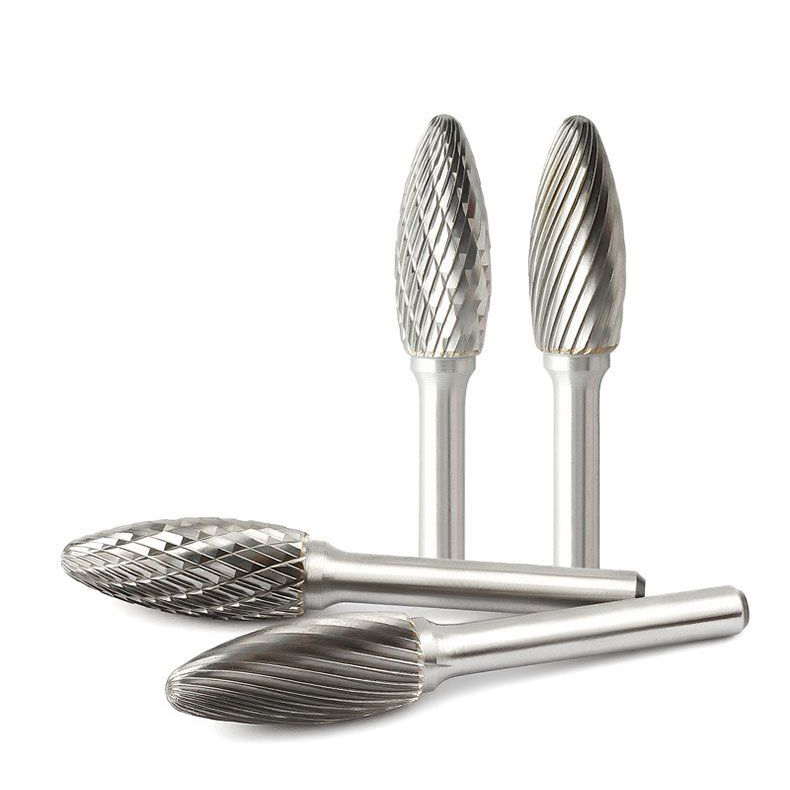 Type H Flame Shape Single/Double Cut diameter 3-25mm Tungsten Carbide Rotary Burr with Factory price