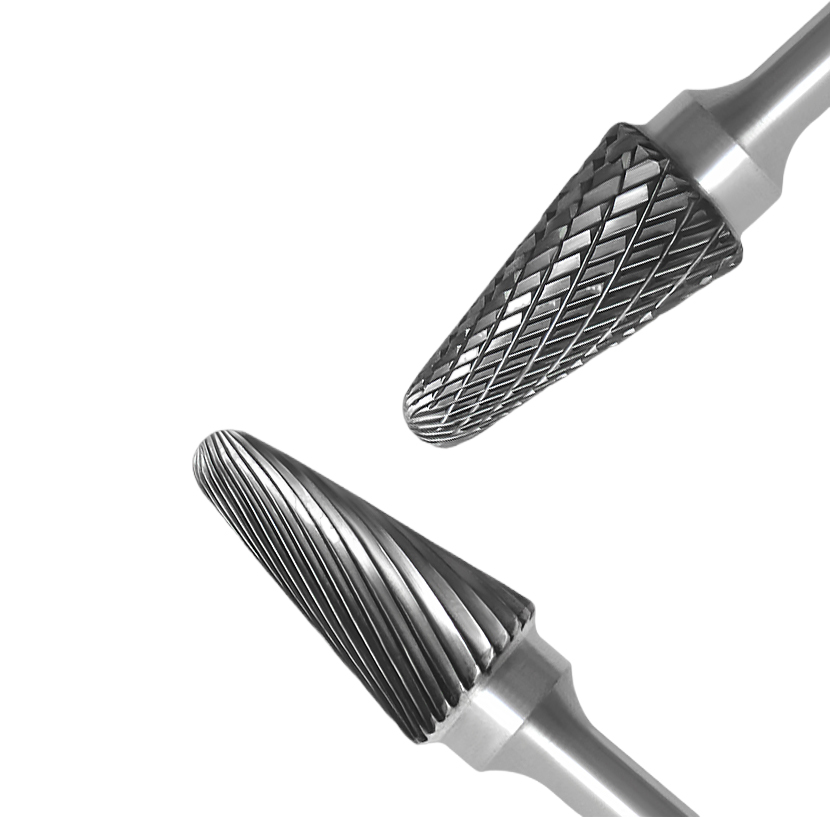 L Type Cone Shape Single/Double Cut diameter 3-25mm Tungsten Carbide Rotary Burr with Factory price