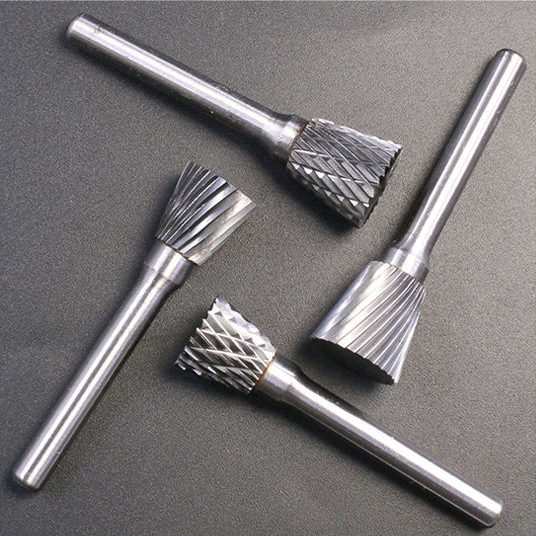 Type N Inverted Cone Shape Single/Double Cut diameter 3-25mm Tungsten Carbide Rotary Burr with Factory price