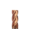 4 Flutes HRC55 Carbide Solid Flat/Square End Mill For Steel machining with Long Tool Life