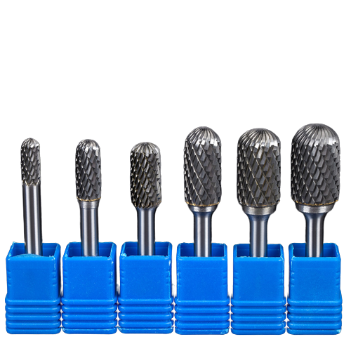 Wholesale Type C Ballnose Cylindrical Single/Double Cut 3-8mm Tungsten Carbide Rotary Burrs