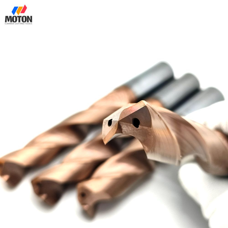 3D 5D 8D carbide drill with internal external coolant 