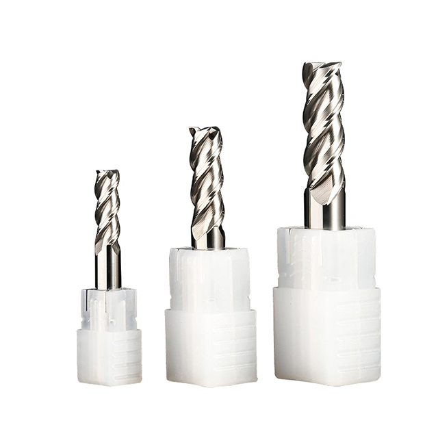 Tungsten Carbide End Mill with HRC55 Tisin Coating